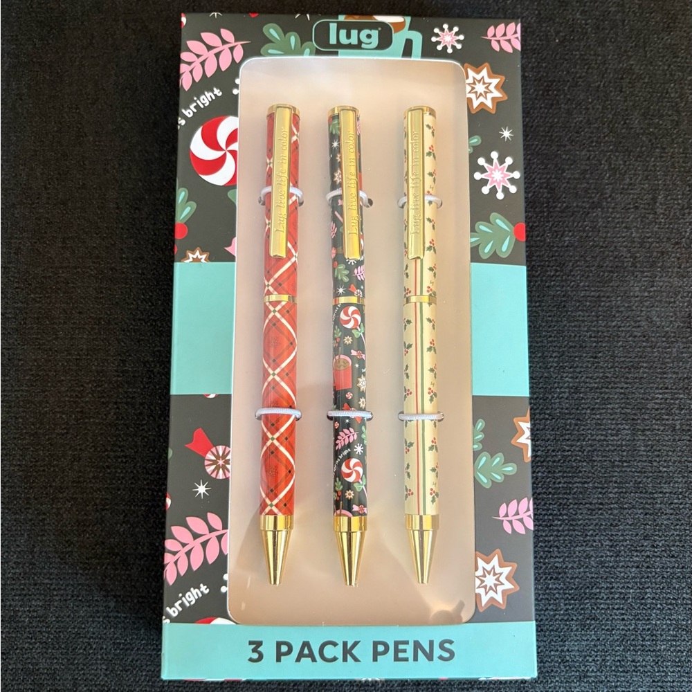 Lug Pens 3-Pack: Scribble – Holiday Treat (Christmas)
